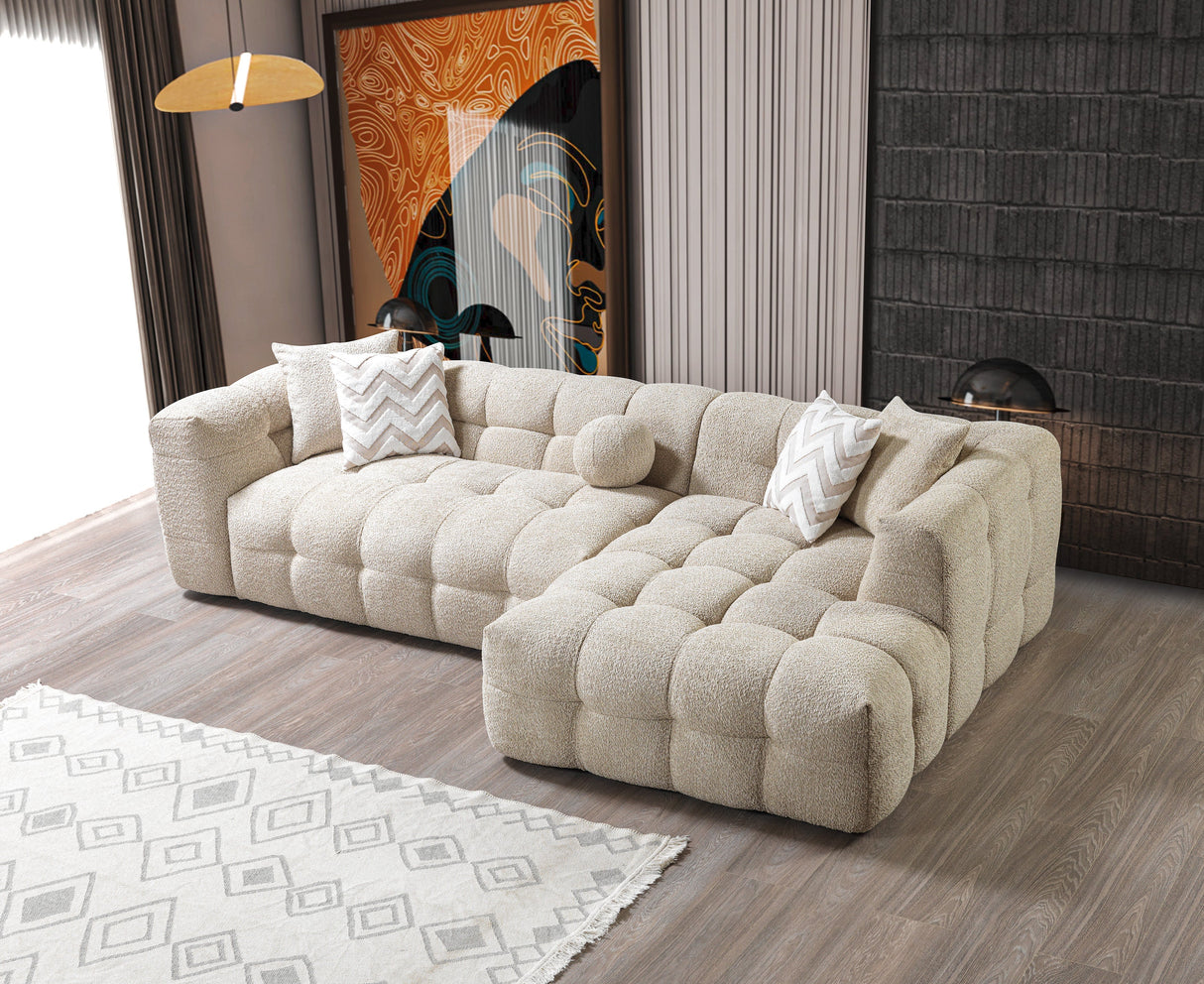 Ivy Sand Boucle RAF Sectional