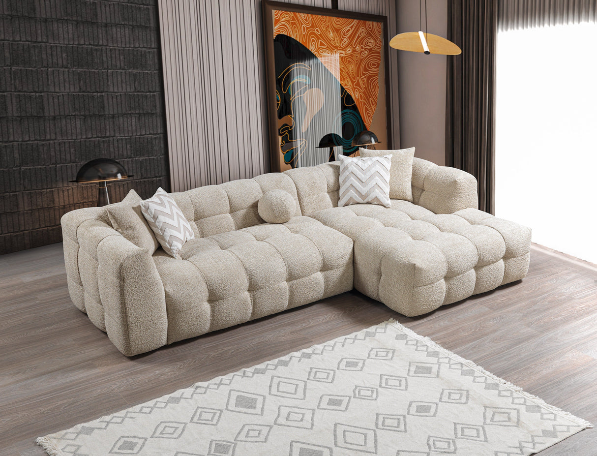 Ivy Sand Boucle RAF Sectional