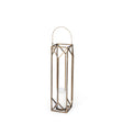 Ivy Small Gold Metal Geometric Cage Candle Holder Lantern by Mercana at Eve Furniture