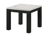 Ivy White Faux Marble 3-Piece Cocktail Set by Crown Mark at Eve Furniture