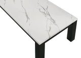 Ivy White Faux Marble 3-Piece Cocktail Set by Crown Mark at Eve Furniture