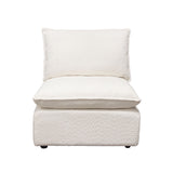Ivy White Faux Shearling Reversible 4-Pc Sectional by Diamond Sofa at Eve Furniture