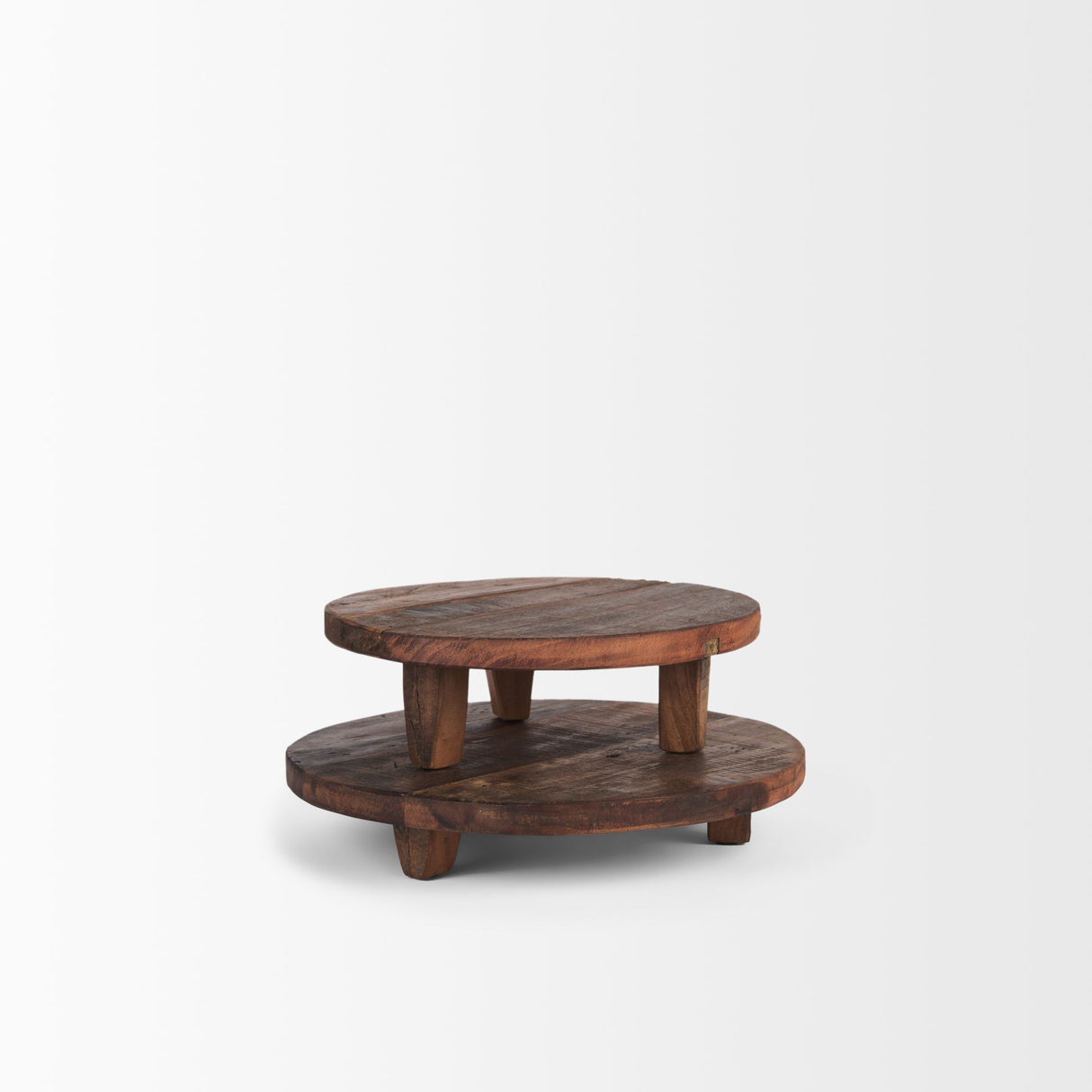 Iza Medium Brown Wooden Riser (Set of 2) by Mercana at Eve Furniture