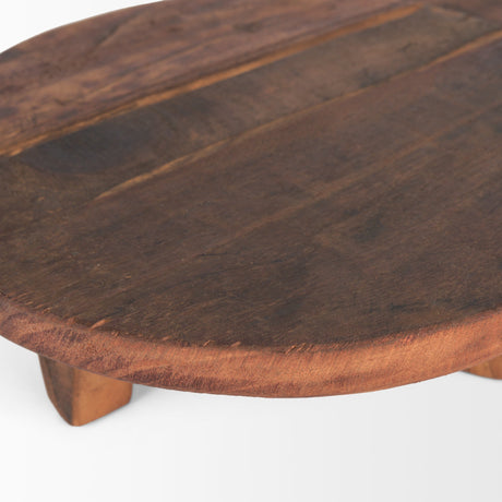 Iza Medium Brown Wooden Riser (Set of 2) by Mercana at Eve Furniture