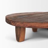 Iza Medium Brown Wooden Riser (Set of 2) by Mercana at Eve Furniture