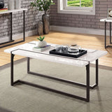 Izar White Coffee Table by Furniture of America at Eve Furniture