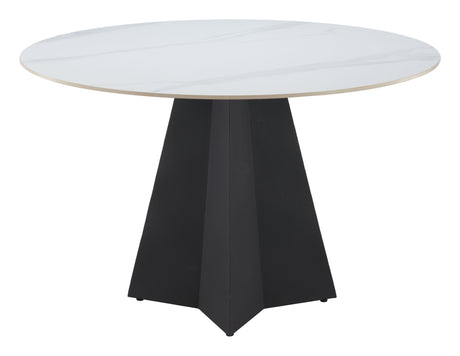 Izar White Dining Table by Zuomod at Eve Furniture