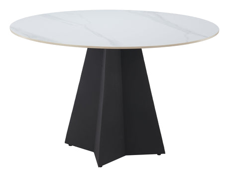 Izar White Dining Table by Zuomod at Eve Furniture