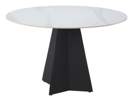 Izar White Dining Table by Zuomod at Eve Furniture