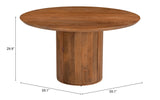Izola Brown Dining Table by Zuomod at Eve Furniture