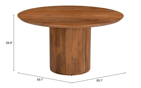 Izola Brown Dining Table by Zuomod at Eve Furniture