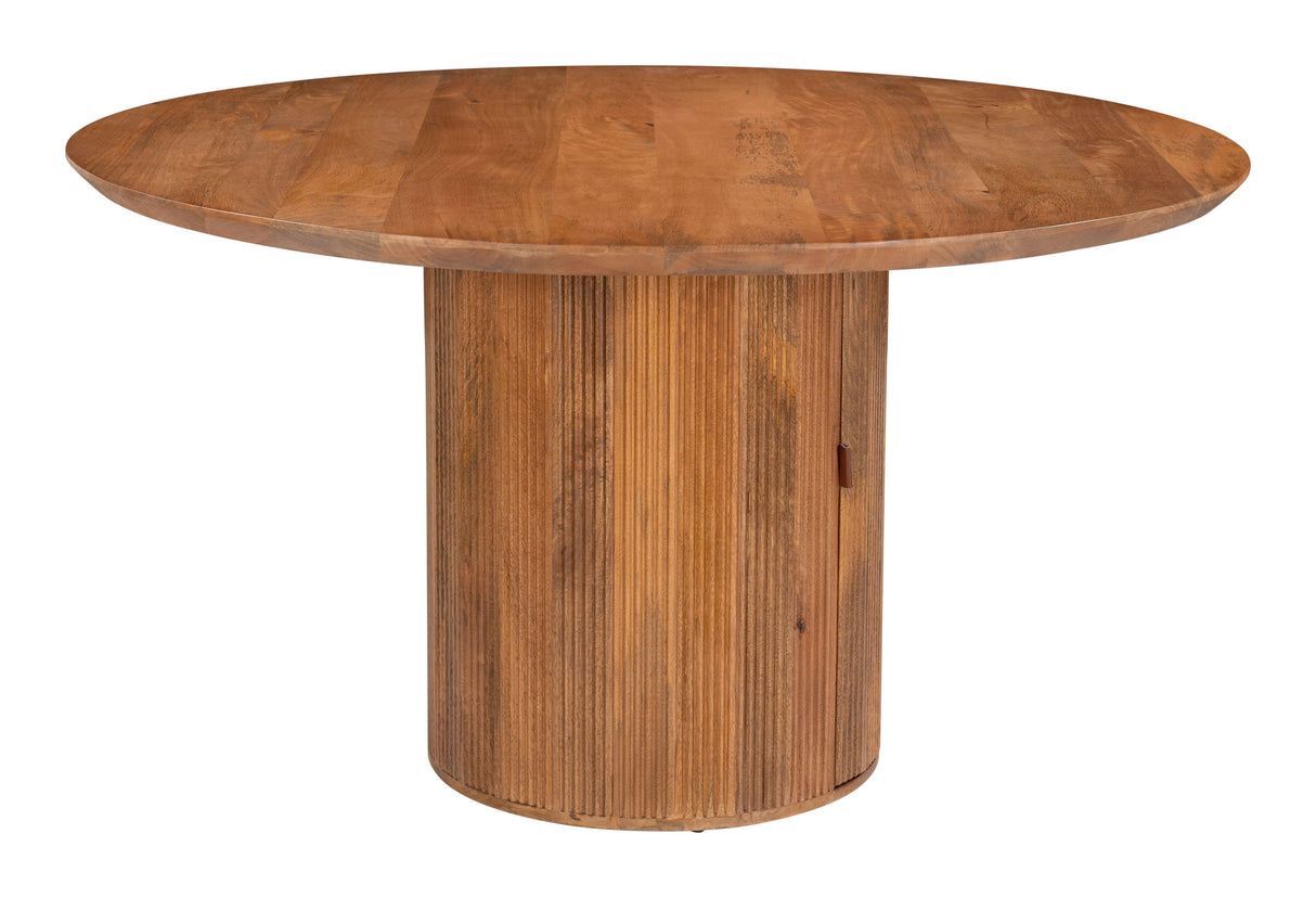 Izola Brown Dining Table by Zuomod at Eve Furniture