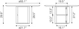 Izola Brown Dining Table by Zuomod at Eve Furniture