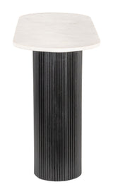 Izola White & Black Console Table by Zuomod at Eve Furniture