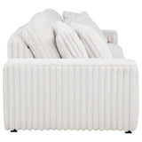 Jacana Corduroy Upholstered Dual Power Chaise Sofa Ivory by Coaster at Eve Furniture