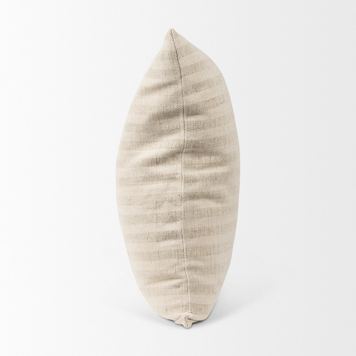 Jace Cream w/ Beige Stripe Linen-Cotton Square Decorative Pillow Cover by Mercana at Eve Furniture