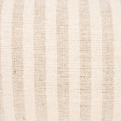 Jace Cream w/ Beige Stripe Lumbar Decorative Pillow Cover by Mercana at Eve Furniture