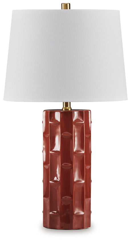 Jacemour Burnt Umber Table Lamp by Ashley at Eve Furniture