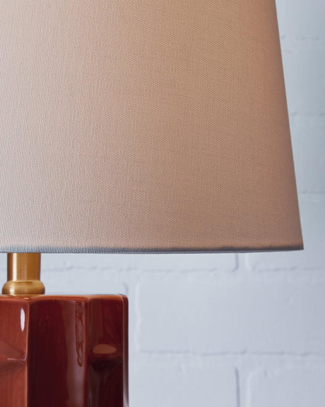 Jacemour Burnt Umber Table Lamp by Ashley at Eve Furniture