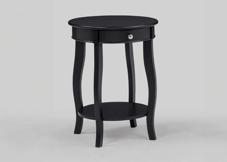 Jacie Black Chairside End Table by Crown Mark at Eve Furniture
