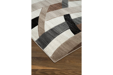 Jacinth Multi 5' x 6'7" Rug by Ashley at Eve Furniture