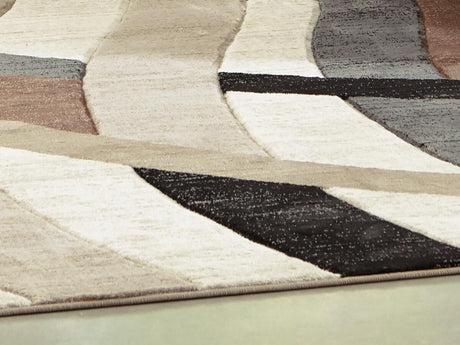 Jacinth Multi 6'6" x 9'6" Rug by Ashley at Eve Furniture