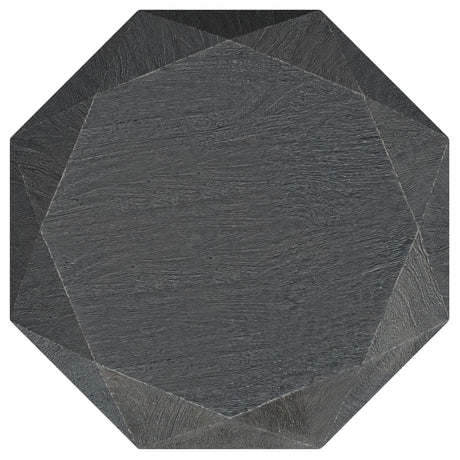 Jacinto Grey Geometric Solid Mango Wood Side Table by Coaster at Eve Furniture