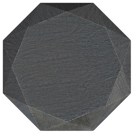 Jacinto Grey Geometric Solid Mango Wood Side Table by Coaster at Eve Furniture