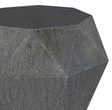 Jacinto Grey Geometric Solid Mango Wood Side Table by Coaster at Eve Furniture