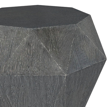 Jacinto Grey Geometric Solid Mango Wood Side Table by Coaster at Eve Furniture