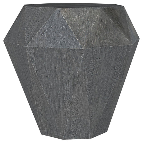 Jacinto Grey Geometric Solid Mango Wood Side Table by Coaster at Eve Furniture
