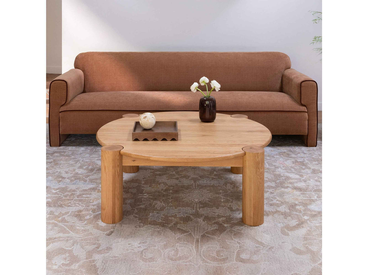 Jack Brushed Natural Oak Coffee Table by Moe's Home at Eve Furniture