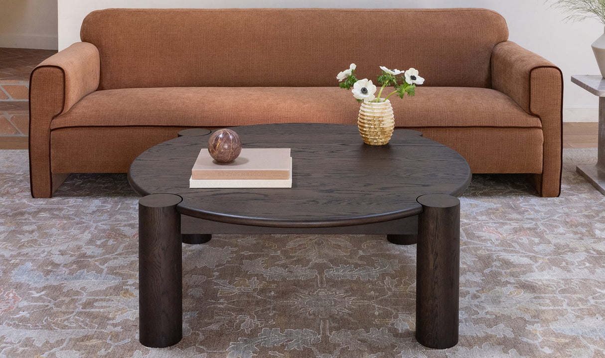 Jack Coffee Table Brushed Dark Brown by Moe's Home at Eve Furniture