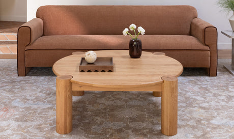 Jack Coffee Table Brushed Natural Oak by Moe's Home at Eve Furniture