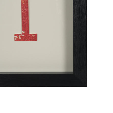 Jack of Diamonds Playing Card a Paper Mosaic Collage Framed Art under Glass by Mercana at Eve Furniture