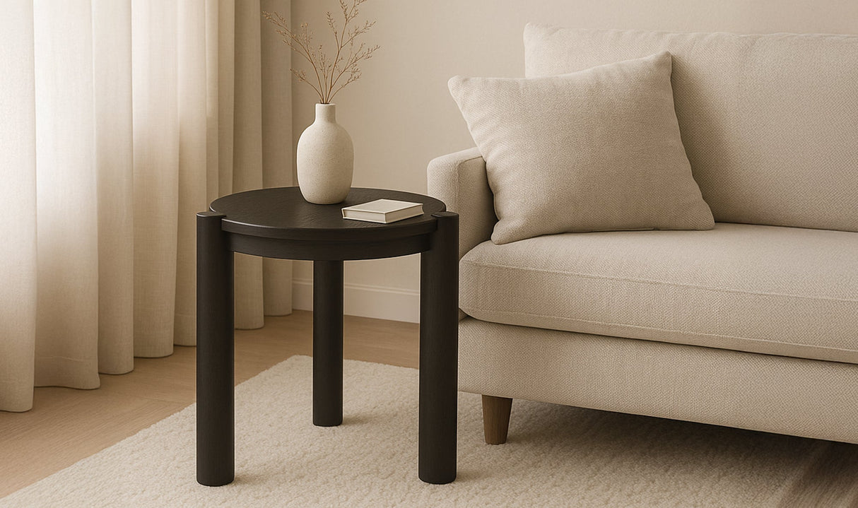 Jack Side Table Brushed Dark Brown by Moe's Home at Eve Furniture
