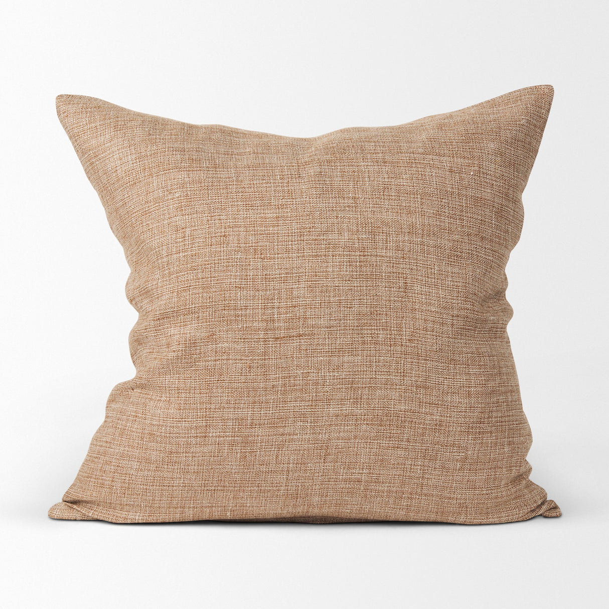 Jacklyn Brown Linen Square Decorative Pillow Cover by Mercana at Eve Furniture