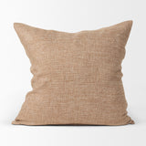 Jacklyn Brown Linen Square Decorative Pillow Cover by Mercana at Eve Furniture