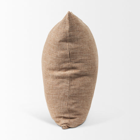 Jacklyn Brown Linen Square Decorative Pillow Cover by Mercana at Eve Furniture