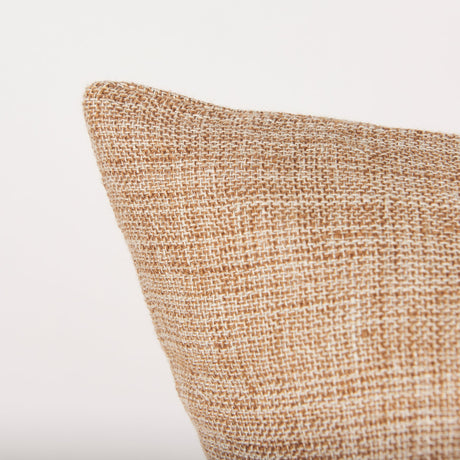 Jacklyn Brown Linen Square Decorative Pillow Cover by Mercana at Eve Furniture