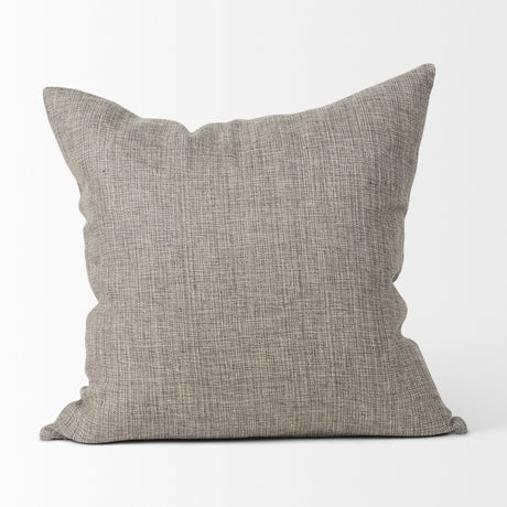 Jacklyn Grey Linen Square Decorative Pillow Cover by Mercana at Eve Furniture
