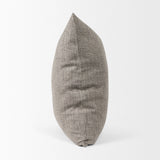 Jacklyn Grey Linen Square Decorative Pillow Cover by Mercana at Eve Furniture