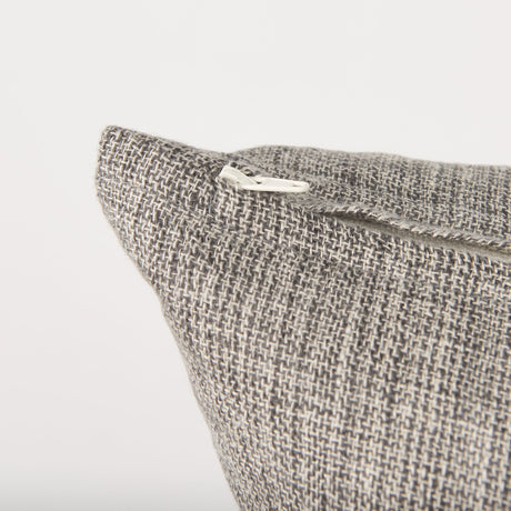 Jacklyn Grey Linen Square Decorative Pillow Cover by Mercana at Eve Furniture