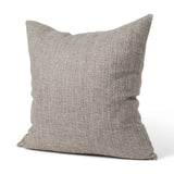 Jacklyn Grey Linen Square Decorative Pillow Cover by Mercana at Eve Furniture