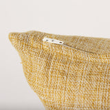 Jacklyn Mustard Linen Square Decorative Pillow Cover by Mercana at Eve Furniture