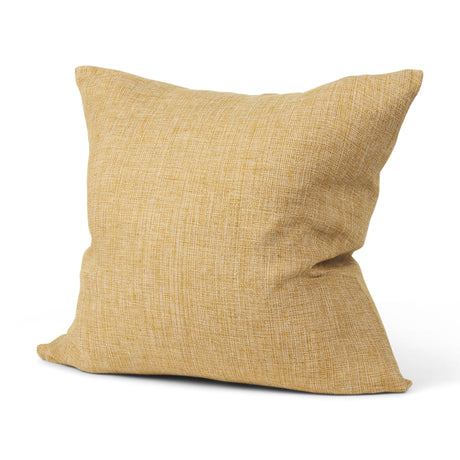 Jacklyn Mustard Linen Square Decorative Pillow Cover by Mercana at Eve Furniture