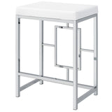 Jackson White/Chrome 4-Piece Multipurpose Counter Height Table Set