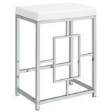 Jackson White/Chrome 4-Piece Multipurpose Counter Height Table Set