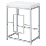 Jackson White/Chrome 4-Piece Multipurpose Counter Height Table Set