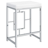 Jackson White/Chrome 5-Piece Multipurpose Counter Height Table Set